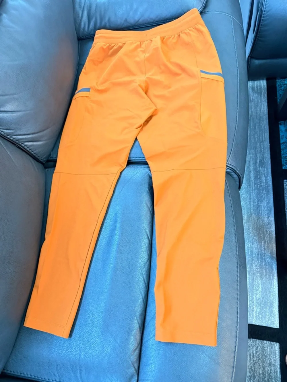 Under Armour Orange Training Joggers with Reflective Trim - Picture 3 of 7